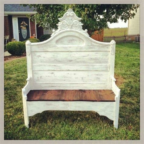Bench From Bed Post Shabby Chic Headboard Bench Shabby Chic Bedrooms