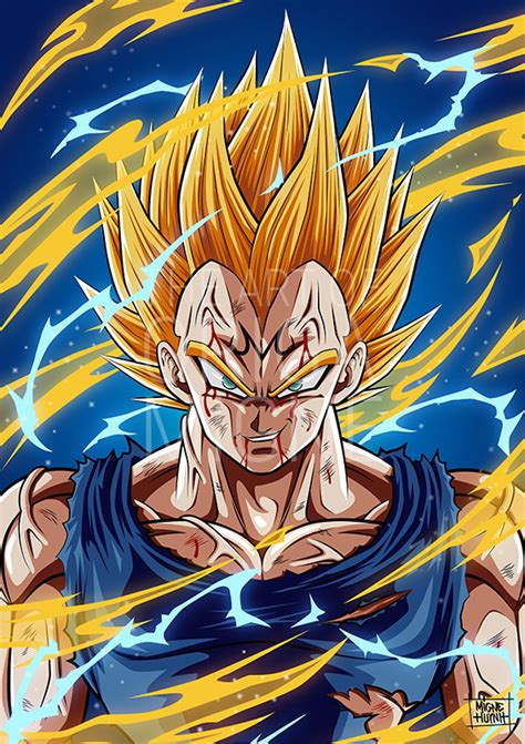 Dragon Ball Superz Poster Majin Vegeta 12in X 18in Free And Fast