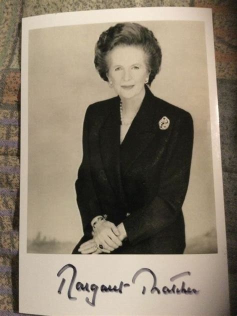 margaret thatcher original autograph prime minister of catawiki