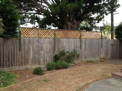 Versatile, durable and decidedly easy for diy projects, lattice offers quite a lot with a minimal. Backyard Privacy Fence Extension | Backyard privacy ...