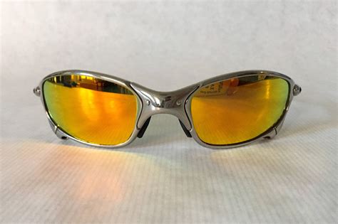 Oakley X Metal Juliet Polished Fire Polarized Vintage Sunglasses New Old Stock Full Set