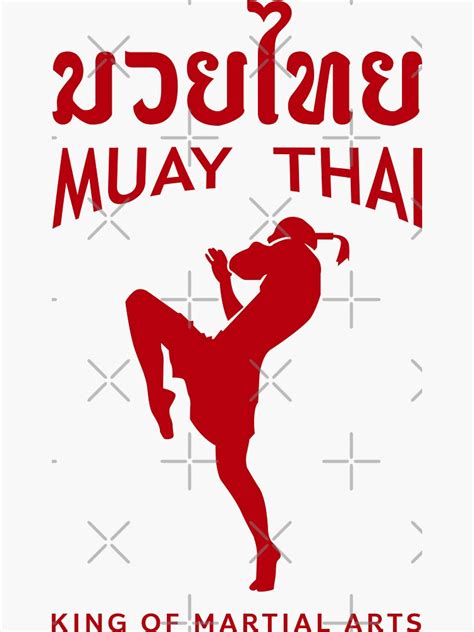Muay Thai Sticker For Sale By Thailerd Redbubble