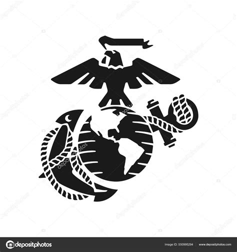 Vector Logo United States Marine Corps Stock Vector Image By