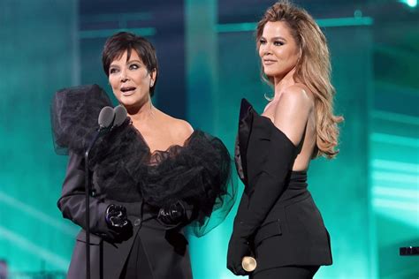 Khloé Kardashian And Kris Jenner Wear Coordinating Suits To Accept
