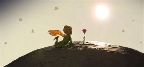 Pittura ad olio originale piccolo principe e volpe e rosa rossa seduto sull'erba sotto il cielo stellato. La differenza tra voler bene e amare secondo il piccolo Principe | Life is a Book