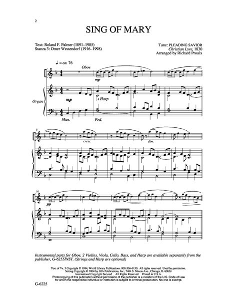 Sing Of Mary Satb By Proulx R Jw Pepper Sheet Music