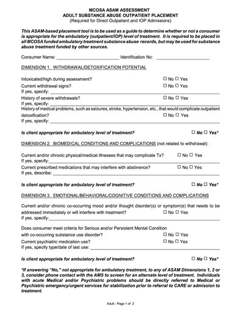 Asam Criteria Cheat Sheet 2021 Pdf Fill Out And Sign Online Dochub