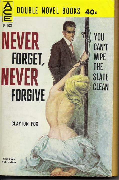 Never Forget Never Forgive Ace Books Crime Book Cover Pulp Fiction Book