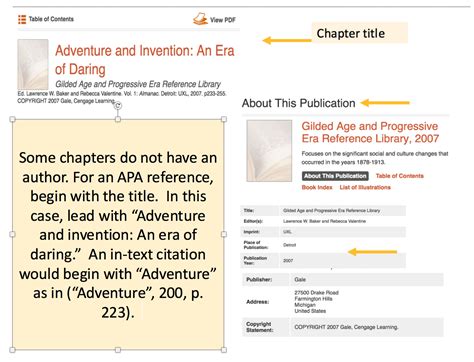The name of the author may be found near the top or bottom of the page. Explanation & Example - APA: eBook Anthology or Textbook ...