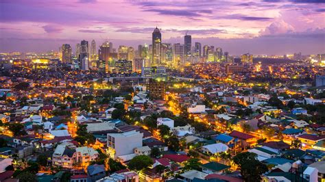 Evening View Of The Skyline Of Manila Philippines 2600 X 1643 R