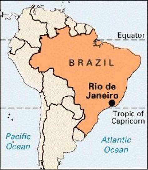 World Map Showing Rio De Janeiro United States Map