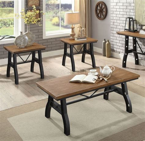 Check spelling or type a new query. Kirstin Coffee & 2 End Tables Set CM4573 in Rustic Oak w ...
