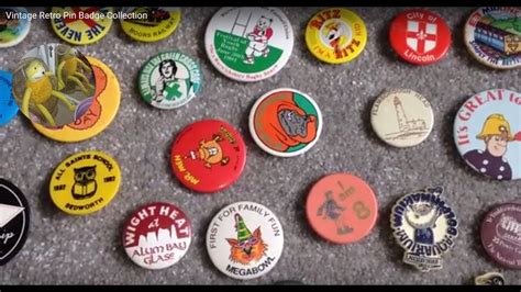 Vintage Retro Pin Badge Collection Youtube