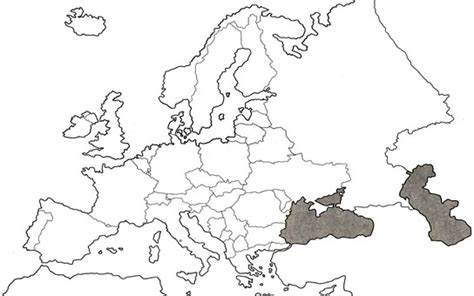 Mapa de Europa sin nombres - Mapa de Europa