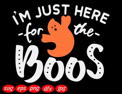 i am just here for the boos svg halloween svg spooky svg etsy
