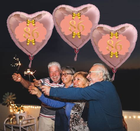 Spezielle texte zum geburtstag der mutter. Herzluftballon Roségold zum 86.Geburtstag, 45 cm, Rosa ...
