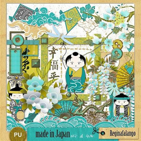 free scrapbook kit “made in japan” from regina falango best free digital scrapbook
