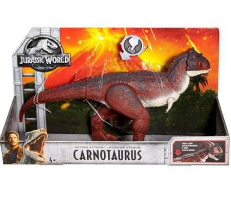 Jurassic World Fallen Kingdom Action Attack Carnotaurus Action Figure Mattel Toywiz