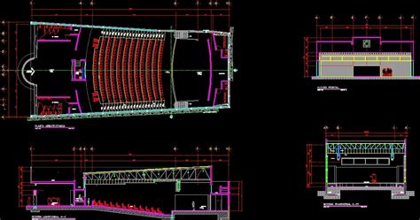 Theater Auditorium Dwg Full Project For Autocad Designs Cad