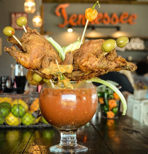 Not only is andiron's bloody mary bar diy, but it's bottomless as well, meaning you can spend the better part of the day composing bespoke cocktails from bottles of original, spicy, roasted. 11 Best Bloody Marys in Nashville - Thrillist