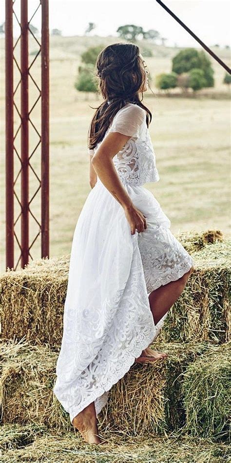 Simple Country Style Wedding Dresses With Boots Trends 19 Country