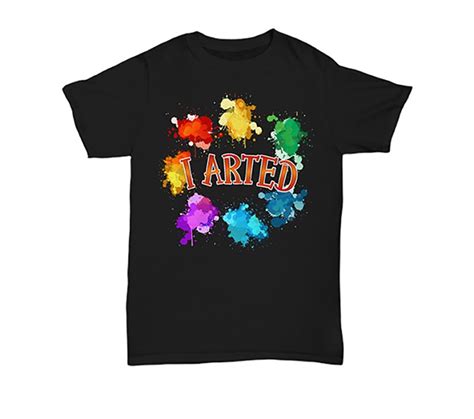 Funny Artist Tee Shirts Paint By Number For Adults