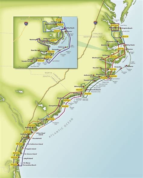 Intracoastal Waterway Map South Carolina