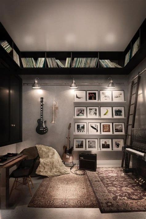 Homemydesign.com is inspiration home design, interior, bedroom, living room, kitchen, furniture, decorating, garden and get reference ideas for your home. Home office / studio. music theme | Home music rooms ...
