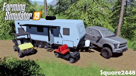 Farm Sim Camping On Xbox One New Toy Hauler Lifted Pickup