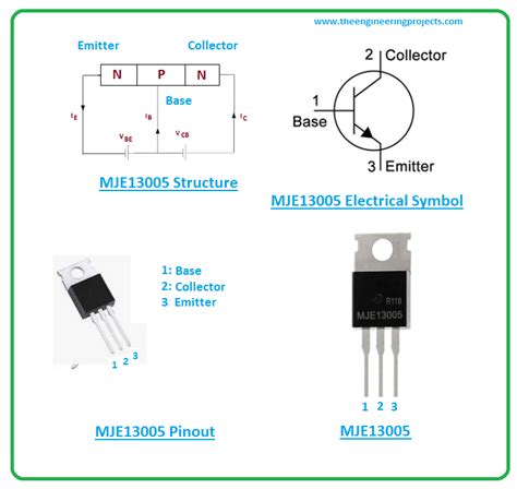 Mje13005 Npn Transistor Datasheet Pinout Features And Applications