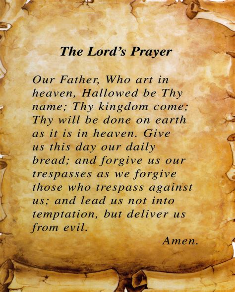 The Lords Prayer Catholic Picture Print Etsy