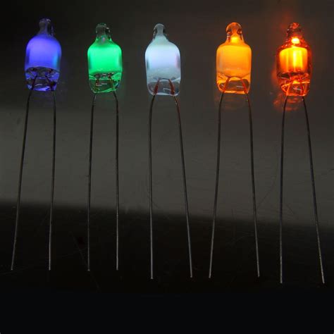 Mini Neon Bulb 6mm X 12mm 5 Color Options Xump