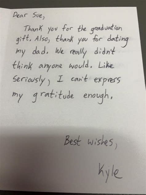 How To Write A Graduation Thank You Note