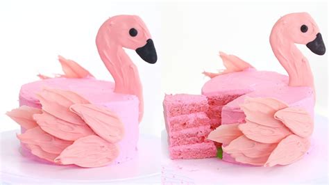 How To Make A Flamingo Brushstroke Cake Recipe Youtube