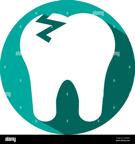 broken tooth illustration vector on a white background stock vector image and art alamy