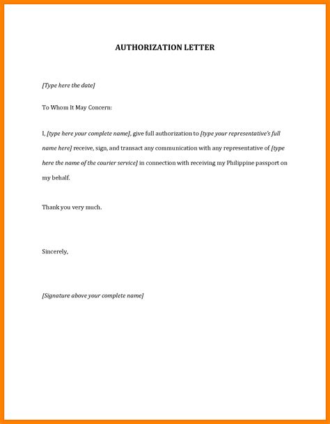 Want examples of strong letters of recommendation for college? 35 PDF SAMPLE LETTER GIVING PERMISSION TO ACT ON MY ...