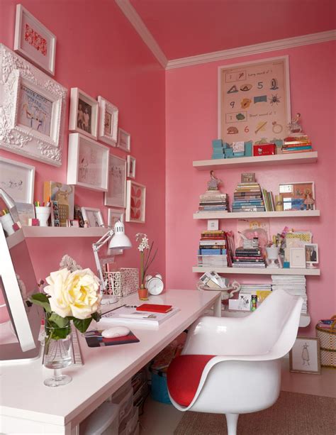 Design Crush Suellen Gregory Pink Home Offices Pink Office Home