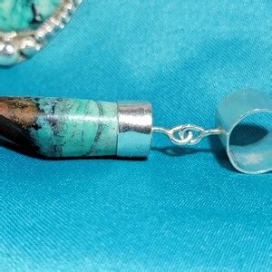 Sonoran Sunrise Drop Pendant Handmade Sterling Silver Jewelry