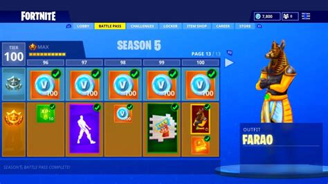 Like every season before it, the majority of the chapter 2 season 5 rewards are locked behind that battle pass ownership wall. FORTNITE SEASON 5 UPDATE! *NEW* TIER 100 MAX BATTLE PASS ...