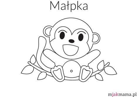 Kolorowanki kotki malowanki zwierzeta do druku miastodzieci pl. Małpka - kolorowanka z przyjazną małpką do druku - Mjakmama.pl