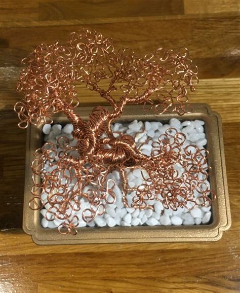 Bonsai Copper Wire Tree Sculpture 2020 Etsy
