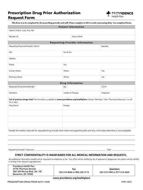 Drug Prior Authorization Fill Online Printable Fillable Blank