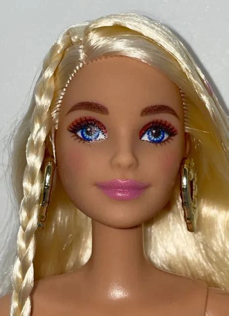 Barbie Extra 12 Nude Articulated Doll Blonde Hair Blue Eyes Closed Mouth Millie 1199 Picclick