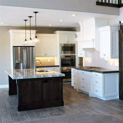 Porcelain tiles are one of the most suitable materials for kitchen floors, regardless of the decoration style. Top 50 Best Kitchen Floor Tile Ideas - Flooring Designs