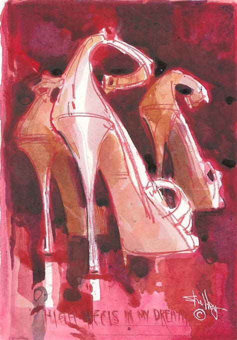 High Heels In My Dreams Painting By Ronald Shelley Pixels