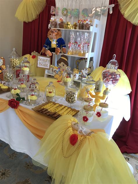 Beauty And The Beast Treat Table Decor From My Princess