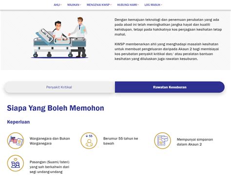 Pada umur 60 tahun, kesemua simpanan yang terkumpul dalam akaun 55. Pengeluaran KWSP untuk Rawatan Kesuburan IUI, IVF dan ICSI ...