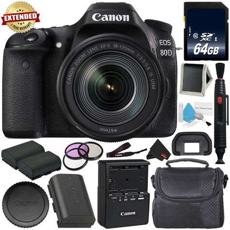 Canon Eos 80d Digital Slr Camera Kit With 18 135mm F35 56 Image