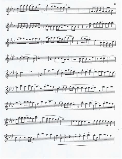 flute tenor sax sheet  enchanted