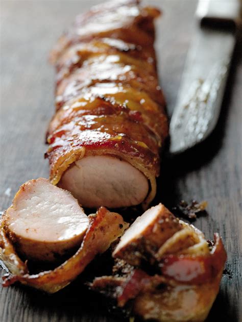 This bacon wrapped beef tenderloin was so good that we couldn't stop eating it! Bacon-Wrapped Pork Tenderloin - Dan330